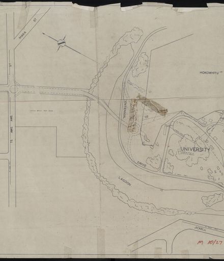 Plan of Victoria University extramural site in Palmerston North