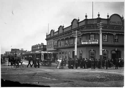 A Busy Street Scene on Main Street West