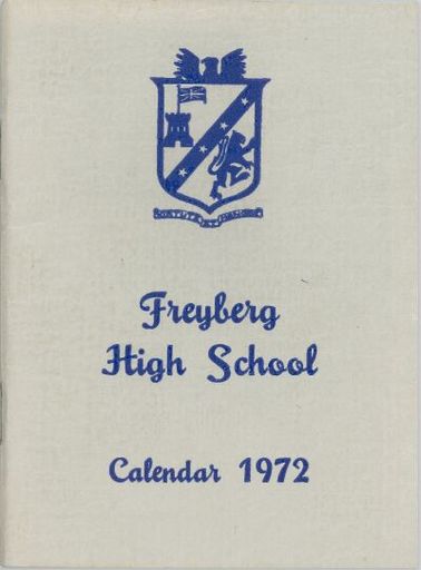 Freyberg High School Calendar, 1972