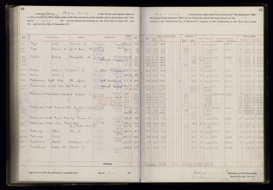 Rate book, 1911-1912 - 2021Pa_PNCC2-23-2-V19_034000-0101