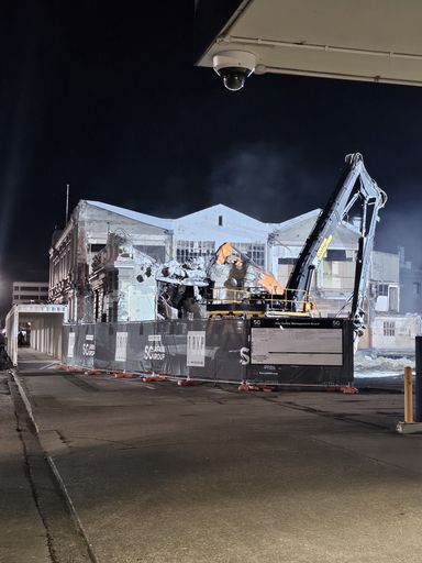 High Flyers partial demolition