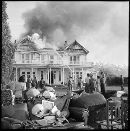 "Helpers Removed Furniture From House" Ashhurst Fire