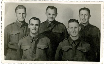Ron and four other soldiers (named) in Cairo