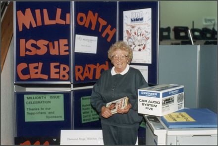 Celebration of the millionth issue at the Palmerston North Public Library