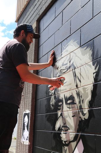 Mark Twain mural, Council Administration Building, Palmerston North