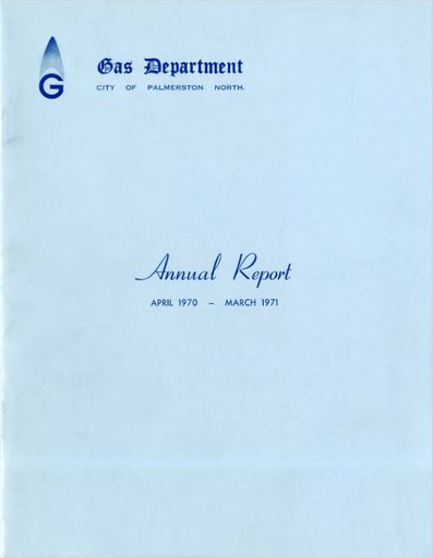 Gas Department, Annual Report