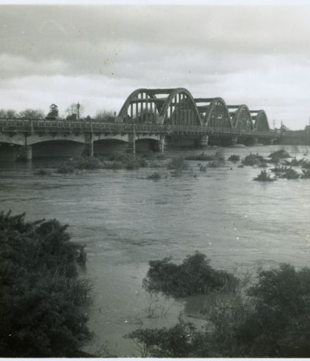 Manawatu River in Flood - Fitzherbert Bridge