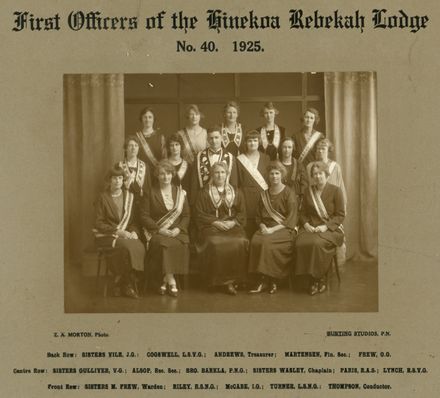 Hinekoa Rebekah Lodge Officers No. 40 - Resource cover image