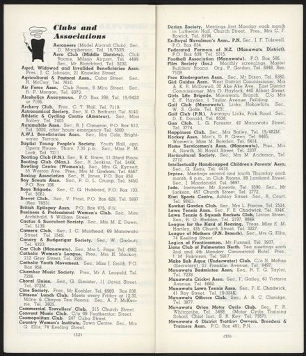 Visitors Guide Palmerston North and Feilding: March 1961 - 8