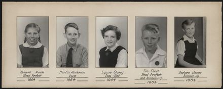 Terrace End School Student Leaders, 1954