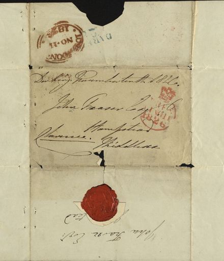 Handwriting, signature and seal of Duke of Clarence