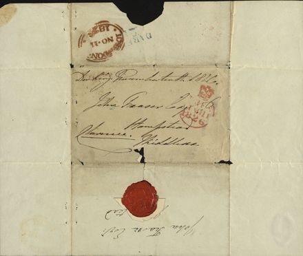 Handwriting, signature and seal of Duke of Clarence
