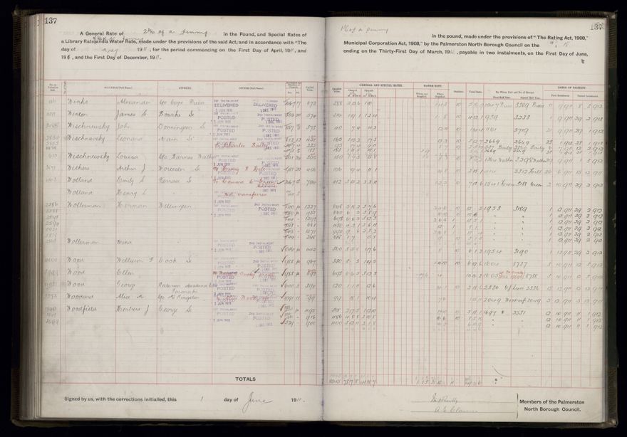 Rate book, 1911-1912 - 2021Pa_PNCC2-23-2-V19_034000-0140