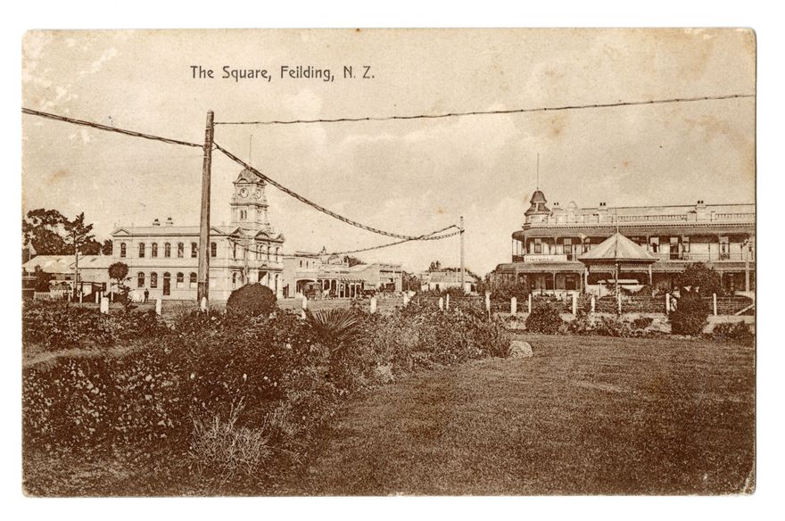 Postcard - The Square, Feilding