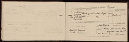 Marriage register 1870 - 1880
