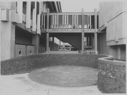 Courtyard of the Sunken Gardens in Front of the CAB