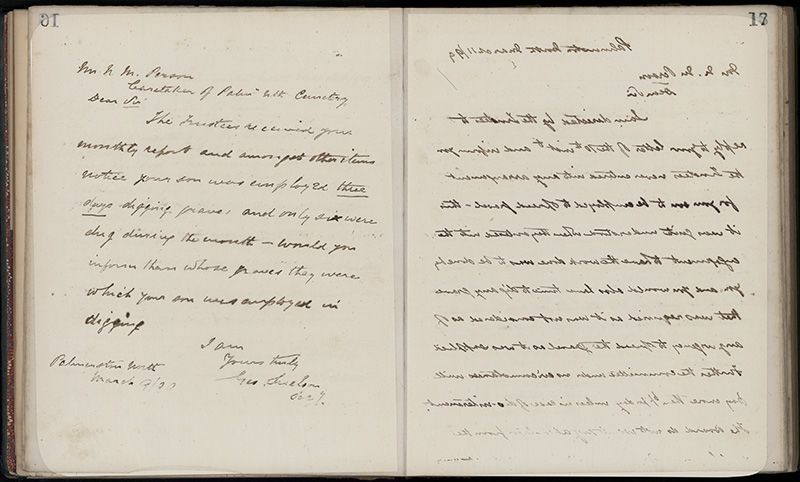 Outwards Correspondence of the Palmerston North Cemetery Trustees, 1898 -1902 44