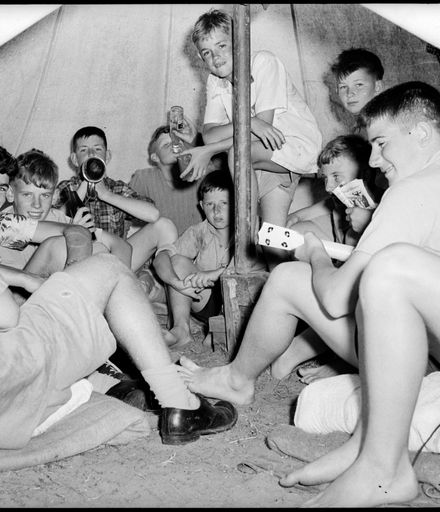 "Eight Boys to a Tent?" Boy's Brigade Camp at Foxton Beach