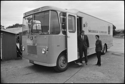 City Library and Deputy Librarian Admire the New Mobile Library City Library and Deputy Librarian Admire the New Mobile Library
