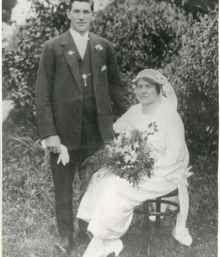 Henry and Doris Foster on their Wedding Day