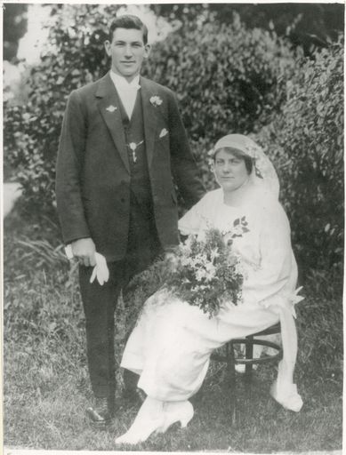 Henry and Doris Foster on their Wedding Day