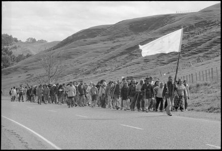 "30 Angry Maoris wait for an answer/P.M. sets Maori land Plea Straight"