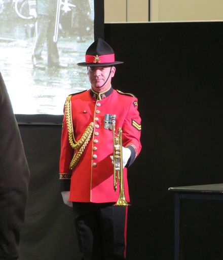Bugler with the New Zealand Army Band