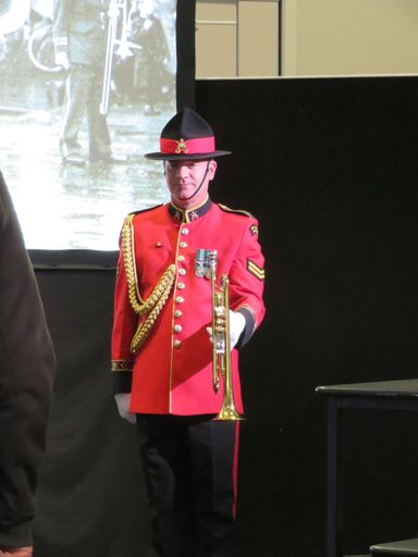 Bugler with the New Zealand Army Band