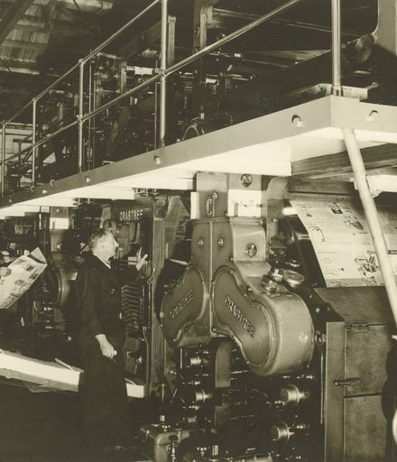 Printing press of the Manawatu Evening Standard