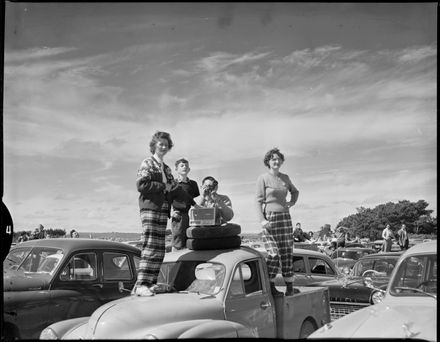 "Cars Serve as Grandstands"