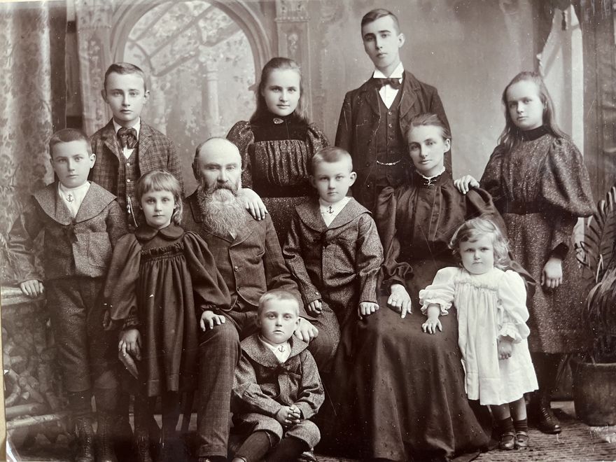 John Christian Richter and his family