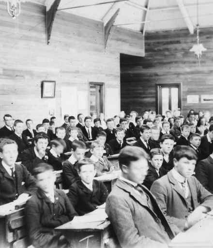 Palmerston North High School pupils in the Assembly Hall