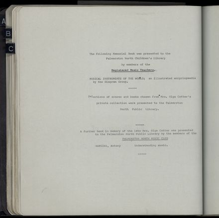Memorial Book Register