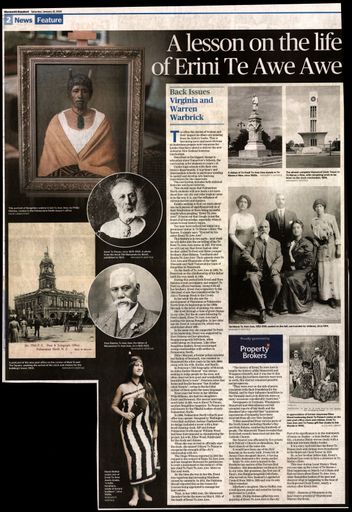 Back Issues:  A lesson on the life of Erini Te Awe Awe