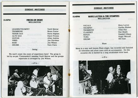 Manawatū Jazz Festival Program, 1992