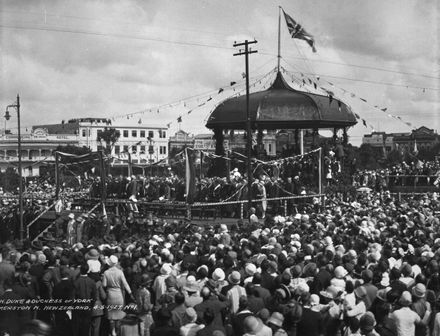 Reception for the Duke of York in The Square