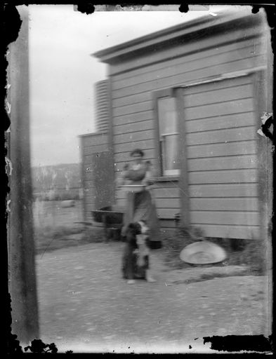 Unidentified Woman and Dog Unidentified Woman and Dog