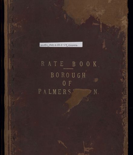Palmerston North Rate Book 1895 - 1896 (M - Z)