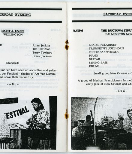Manawatū Jazz Festival Program, 1992