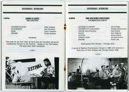 Manawatū Jazz Festival Program, 1992