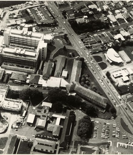 Aerial View of Palmerston North Public Hospital, Ruahine Street
