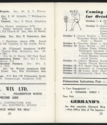 Palmerston North Diary: October 1959 - 13