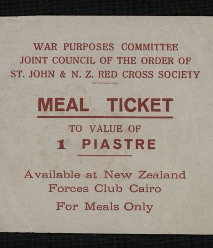 Meal ticket