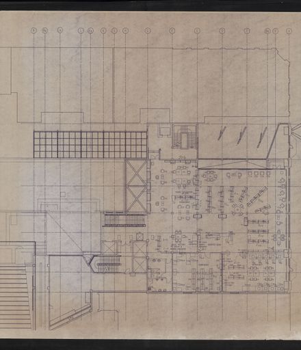 Architectural Plans of the redevelopment of the C M Ross building into the Palmerston North City Library 15