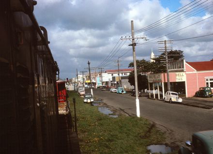 Main Street as seen from a Freight Train
