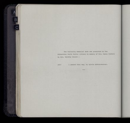 Memorial Book Register