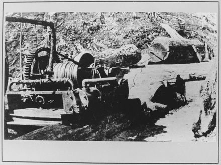 Winching Log, Foot Sawmill