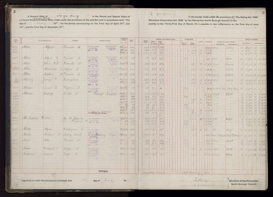 Rate book, 1911-1912 - 2021Pa_PNCC2-23-2-V19_034000-0006