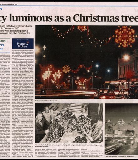 Back Issues: City luminous as a Christmas tree