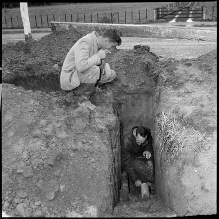Cold Work" [Man Watching Man in Ditch